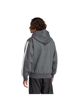 Sudadera Hombre adidas 3S Gris Oscuro