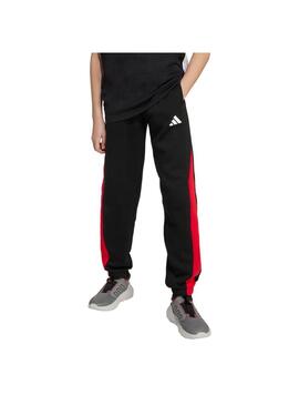 Pantalón Niño adidas CB FL Negro/Rojo