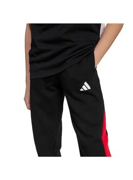 Pantalón Niño adidas CB FL Negro/Rojo