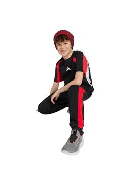 Pantalón Niño adidas CB FL Negro/Rojo