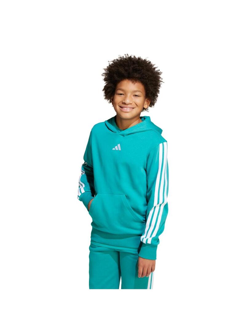 Sudadera Junior adidas 3Stripes Turquesa
