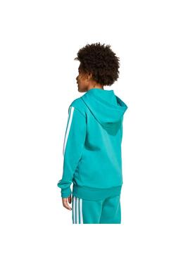 Sudadera Junior adidas 3Stripes Turquesa