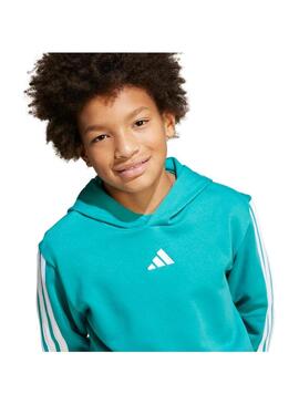 Sudadera Junior adidas 3Stripes Turquesa