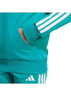 Sudadera Junior adidas 3Stripes Turquesa