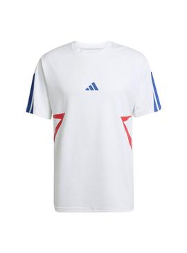 Camiseta Hombre adidas Tiro CB Blanco/Royal