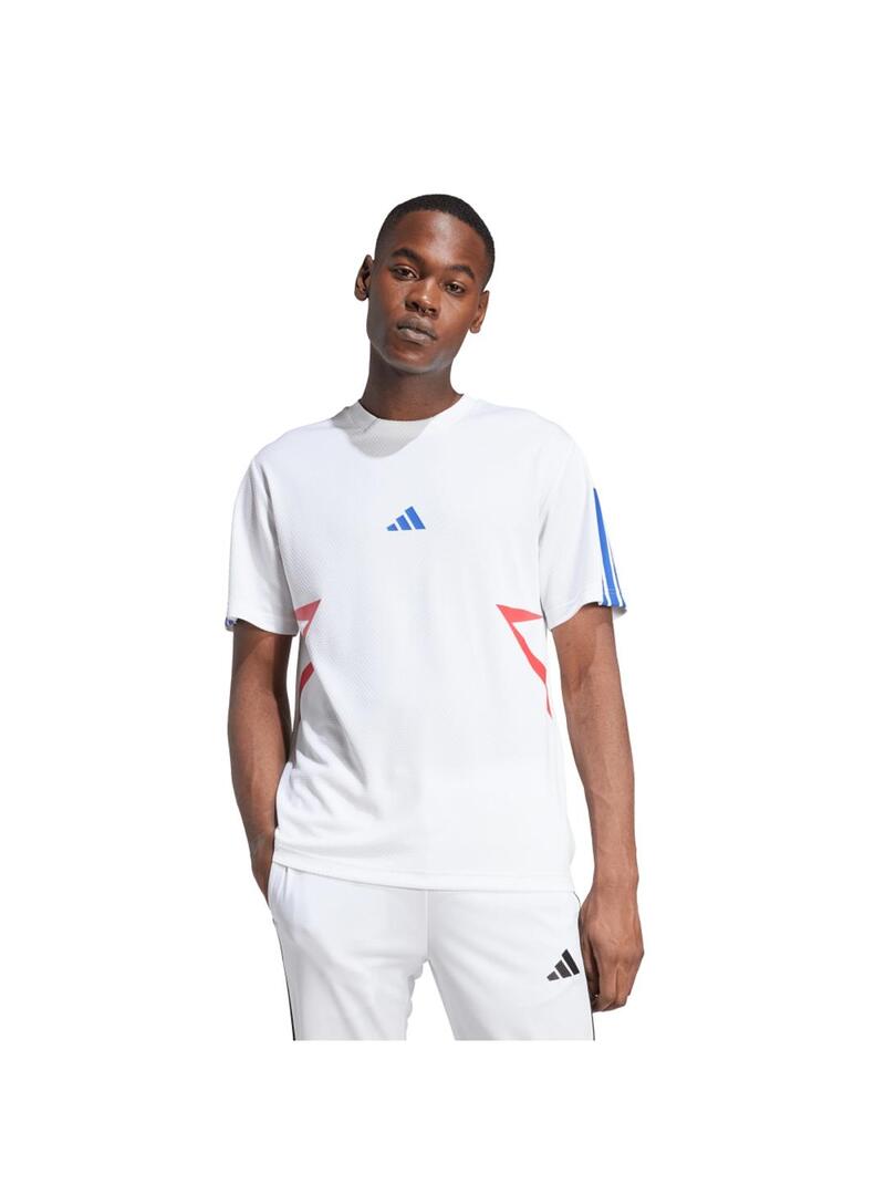Camiseta Hombre adidas Tiro CB Blanco/Royal