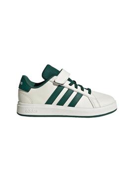 Zapatilla Niño/a adidas Grand Court Beige Verde