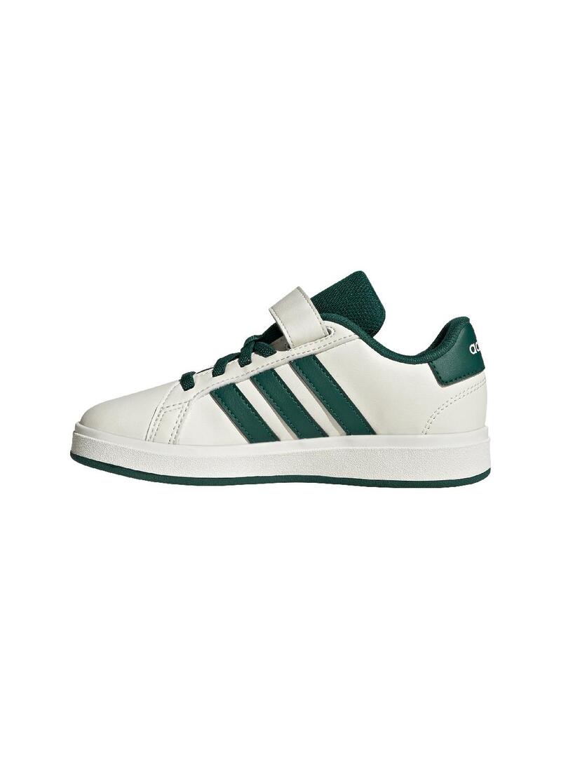 Zapatilla Niño/a adidas Grand Court Beige Verde