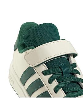 Zapatilla Niño/a adidas Grand Court Beige Verde