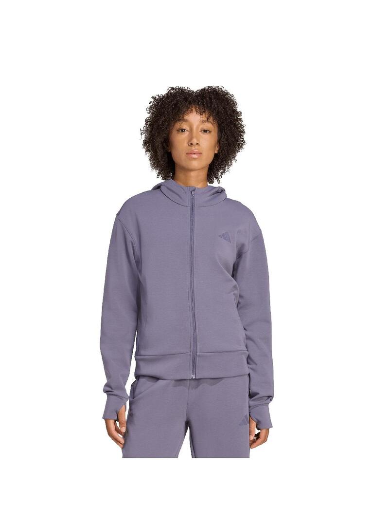 Sudadera Mujer adidas D4t Fz Violeta