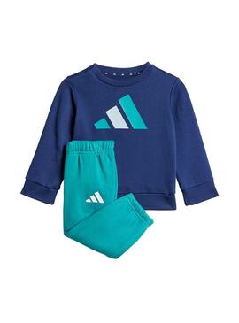 Chandal Baby adidas Bl Fl Jog Azul Verde