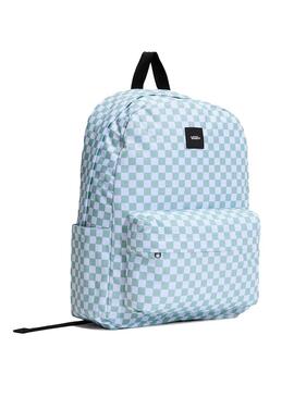 Mochila Unisex Vans Old Skool Cuadros Verde Blanca