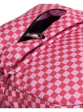 Mochila Unisex Vans Old Skool Check Cuadros Rosas
