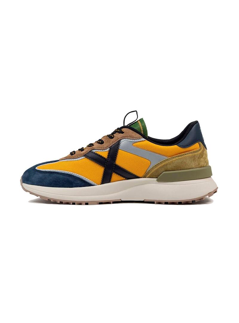 Zapatilla Munich Hombre Dynamix 07 Azul Mostaza