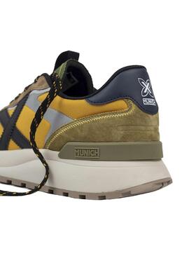 Zapatilla Munich Hombre Dynamix 07 Azul Mostaza