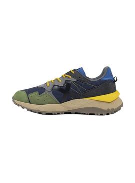 Zapatilla Hombre Munich Shibuya 32 Azul Verde Gris