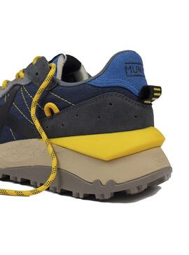 Zapatilla Hombre Munich Shibuya 32 Azul Verde Gris