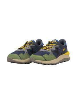 Zapatilla Hombre Munich Shibuya 32 Azul Verde Gris