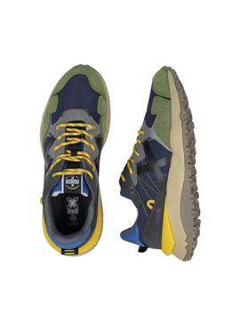 Zapatilla Hombre Munich Shibuya 32 Azul Verde Gris