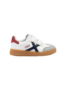 Zapatilla Niño/a Munich Mini Barru Blanca Marino