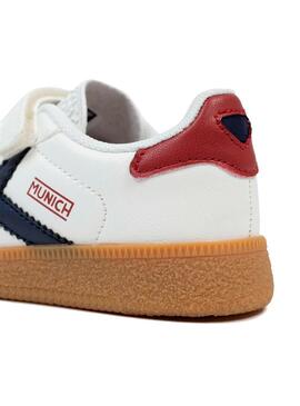 Zapatilla Niño/a Munich Mini Barru Blanca Marino
