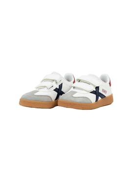 Zapatilla Niño/a Munich Mini Barru Blanca Marino