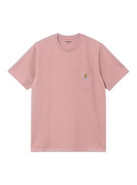 Camiseta Hombre Carhartt WIP Pocket Rosa