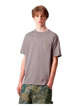Camiseta Hombre Carhartt WIP Pocket Gris
