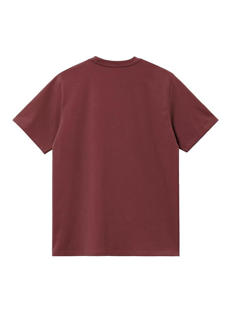 Camiseta Hombre Carhartt WIP Pocket Granate