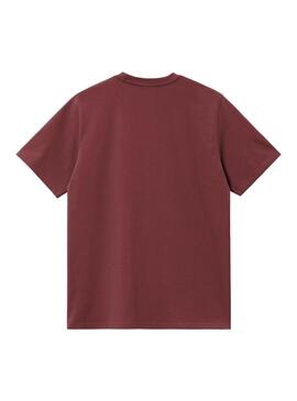 Camiseta Hombre Carhartt WIP Pocket Granate