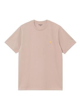 Camiseta Hombre Carhartt WIP Chase Beige Oscuro