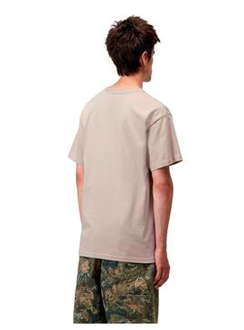 Camiseta Hombre Carhartt WIP Chase Beige Oscuro