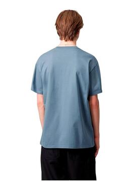Camiseta Hombre Carhartt WIP Chase Azul