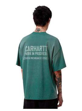 Camiseta Hombre Carhartt WIP Distance Verde