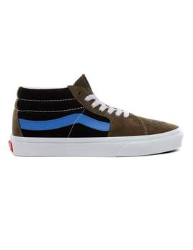 Zapatilla Mujer Vans Sk8-Mid Vintage Sport Ver/Azu