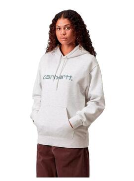 Sudadera Mujer Carhartt WIP Hooded Gris