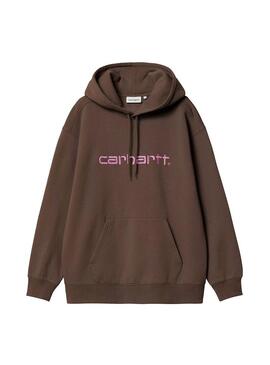 Sudadera Mujer Carhartt WIP Hooded Marron Rosa