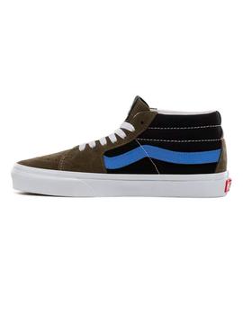 Zapatilla Mujer Vans Sk8-Mid Vintage Sport Ver/Azu
