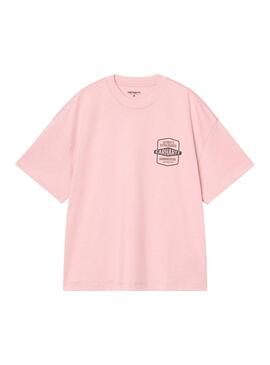 Camiseta Hombre Carhartt WIP Networks Rosa