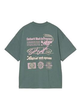 Camiseta Hombre Carhartt WIP Networks Verde