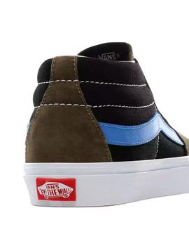 Zapatilla Mujer Vans Sk8-Mid Vintage Sport Ver/Azu