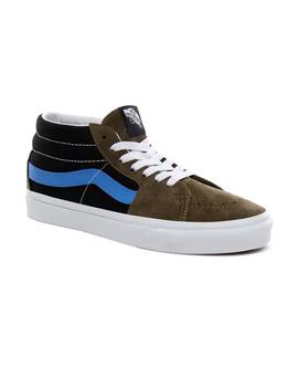 Zapatilla Mujer Vans Sk8-Mid Vintage Sport Ver/Azu