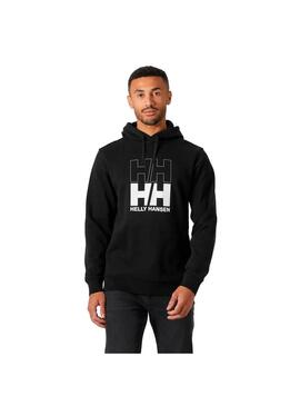 Sudadera Hombre Helly Hansen Core Graphic Negra