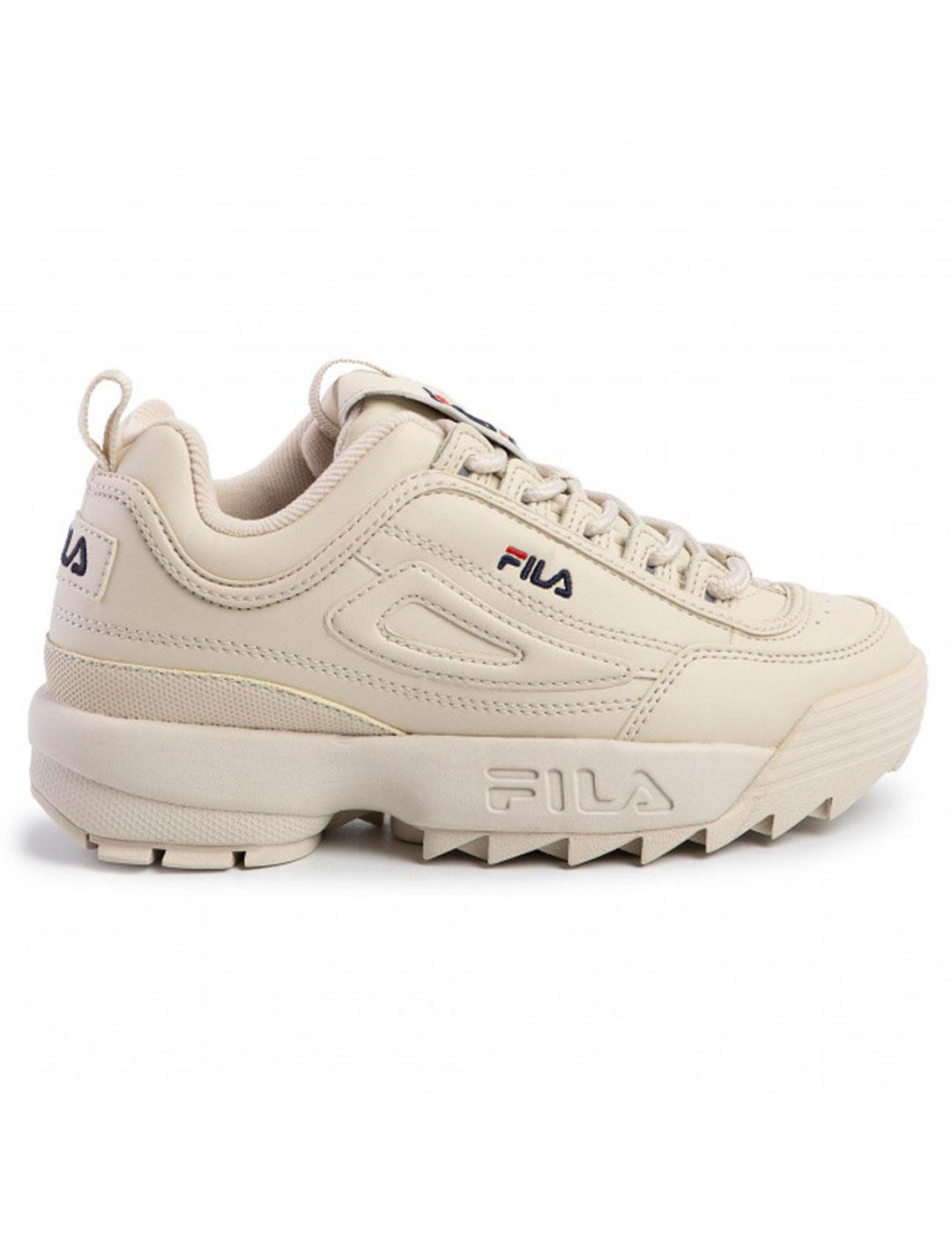 FILA - Zapatillas blancas Disruptor Low Mujer