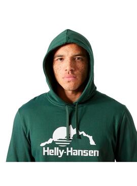 Sudadera Hombre Helly Hansen Nord Graphic Verde