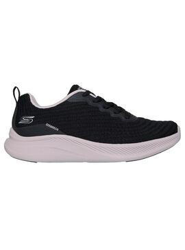 Zapatilla Mujer Skechers Bobs Moda Negro/Blanco