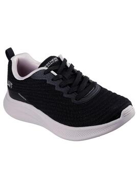 Zapatilla Mujer Skechers Bobs Moda Negro/Blanco
