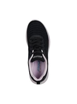 Zapatilla Mujer Skechers Bobs Moda Negro/Blanco