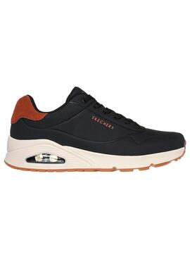 Zapatilla Hombre Skechers Uno Suite Negro