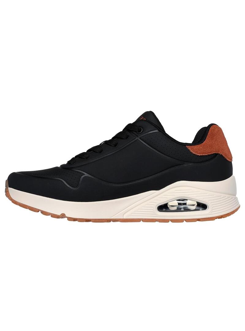 Zapatilla Hombre Skechers Uno Suite Negro